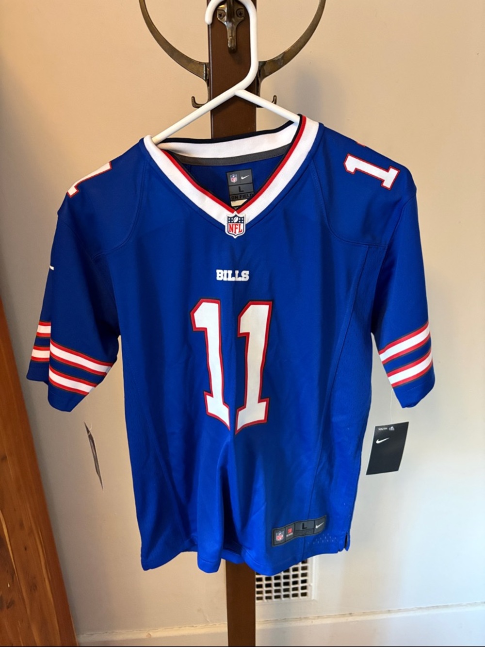 NWT Nike On Field Customized  ‘Peter, 11’ Buffalo Bills Jersey Youth L